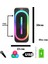 Hp 108 Bluetooth Hoparlör 16 W Rms 2*8 Inc Karaoke Kablolu Mikrofon Rgb Efekt Usb,typc-E 5