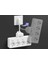 Power Strip 8’i Bir Arada Dörtlü Priz Bağımsız Anahtar 4 Soket ve 2 USB 2 Type C, max 2300 watt 3