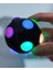 Kedi Oyun Topu Diskotek Işık Show Büyükler+Küçüklere Zıpzıp Disco Işık 15LED 6cm Kaucuk Eğlence Topu 3