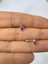1 Adet Bordo Zirkon Taşlı Helix Tragus Flat Lobe Uyumlu Piercing 1