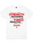 Güçlü Crossfit Beyaz Erkek Tshirt 2