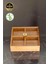 Bambu 4 Bölmeli Çerezlik - Kahvaltılık Akrilik Kapaklı 24 cm 3