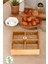 Bambu 4 Bölmeli Çerezlik - Kahvaltılık Akrilik Kapaklı 24 cm 4
