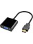 HDMI To VGA Çevirici Dönüştürücü, Monitör ve Projeksiyon Uyumlu, HDMI To VGA 3