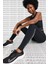 Pro Dri Fit Grappic Leggings Black Toparlaycı Kadın Taytı Siyah 1