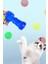 Peluş Top Fırlatan Kedi Egzersiz Oyuncağı, Peluş Oyun Tabancası ve Top Seti 1