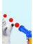 Peluş Top Fırlatan Kedi Egzersiz Oyuncağı, Peluş Oyun Tabancası ve Top Seti 5