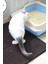 30x22 cm Elekli Kedi Kumu Paspası, Cat Paw Tuvalet Önü Paspası-Gri Kedi Paspası 1