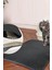 30x22 cm Elekli Kedi Kumu Paspası, Cat Paw Tuvalet Önü Paspası-Gri Kedi Paspası 4