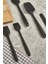 Isıya Dayanıklı Yanmaz Yapışmaz Silikon Spatula Seti 6 Parça Siyah 3