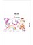 Bizerk Görsel Sevimli Unicorn ve Gökkuşağı Çocuk Odası Kreş Anaokulu Duvar Yapışkanı Sticker 2