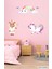 Bizerk Görsel Sevimli Unicorn ve Gökkuşağı Çocuk Odası Kreş Anaokulu Duvar Yapışkanı Sticker 3