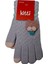 Spteks Kitti 9-12 Yaş Kız Çocuk Garson Lila Renk Yaprak ve Çiçek Figürlü Kışlık Örme Eldiven 1