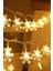 Kar Tanesi LED Animasyonlu 5 Metre: 28 Led, Pilli, Gün Işığı, Kristal Led, Şirin 2