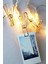 Bakır Renkli LED Işıklı Fotoğraf Asma Işık: Mandallı, 10'lu, 2 Metre, Süsleme 2