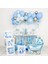 Baby Shower Konseptli Mavi Renk Mini Yeni Doğan Kutlama Parti Seti 1