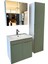 Banyo Dolabı Aynalı Cnc Işlemeli Membran Kapaklı 65 cm 2