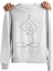 Kadın Geometrik Yoga Baskılı Regular Sweatshirt 1