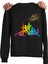 Yoga Hareket Meditasyon Özel Tasarım Baskı Regular Sweatshirt 2