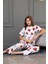 % 100 Bambu Desenli Pijama Takımı Geniş Kalıp 2