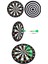 Dart Tahtası Seti 15 Inç Büyük Orta Boy Çift Taraflı Dart Tahtası Oyun Seti 2