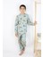 Erkek Çocuk Baskılı Interlok Kumaş Uzun Kollu Pijama Takımı 2