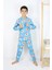 Erkek Çocuk Baskılı Interlok Kumaş Uzun Kollu Pijama Takımı 1