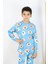 Erkek Çocuk Baskılı Interlok Kumaş Uzun Kollu Pijama Takımı 5