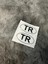 Tr Yazısı Beyaz Damla Etiket Sticker 2'li 6.5cm 1
