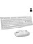 Wireless Kablosuz 1600 Dpı Klavye Mouse Set Türkçe Beyaz Q 2