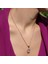 Oval Kesim Tek Taş Model Rose Gold Kaplama 925 Ayar Gümüş Sky Diamond Set 4