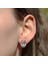 Oval Kesim Tek Taş Model Rose Gold Kaplama 925 Ayar Gümüş Sky Diamond Set 5
