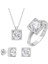 Round Kesim Kare Tek Taş Model Starlight Diamond Set 1