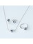 Prenses Model Safir Taşlı Gümüş Set 4