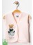 Unisex Bebek Space Ayıcık Baskılı Organik Pamuklu 3-6-9 Ay 3lü Kapitone Bebek Yelek Set 4