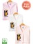 Unisex Bebek Help Ayıcık Baskılı Organik Pamuklu 3-6-9 Ay 3lü Kapitone Bebek Yelek Set 1