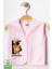 Unisex Bebek Help Ayıcık Baskılı Organik Pamuklu 3-6-9 Ay 3lü Kapitone Bebek Yelek Set 4