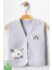 Unisex Bebek Koala Baskılı Organik Pamuklu 3-6-9 Ay 3lü Kapitone Bebek Yelek Set 4