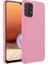 Samsung Galaxy A33 İnce Mat Silikon Kılıf Pembe 1