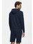 HILGARD Koyu Lacivert Kapüşonlu ve Fermuarlı Baskılı Standard Fit Erkek Sweatshirt 4