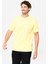 Domyos Erkek Fitness Tişörtü - Pastel Sarı 1