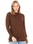Viskon Dik Yaka Tunik-Kahverengi 1