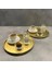Home 2'li Yuvarlak Sunumluk Tepsi - Gold 5