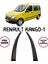 Renault Kango 1 Araba Cam Rüzgarlığı 2li Takım 2