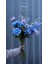 Yapay Yaban Gülü Dalı Mavi 80 cm 4