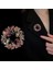 Retro Flower Klasik Model Çelenk Broş-KM-015 4