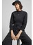 Sportswear Phoenix Plush Kadın Crop Slim Fit Kesim Siyah Sweatshrit 1