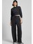 Sportswear Phoenix Plush Kadın Crop Slim Fit Kesim Siyah Sweatshrit 4