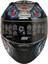 M-801 Myty Blue Güneş Vizörlü Kask (Siyah Camlı) 2