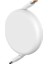 FREE2PULL Mini Makaralı Type-C To Type-C 100W Kablo 2 mt Beyaz 2